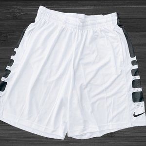 NIKE Dri Fit Elite Stripe Athletic Basketball Shorts Mens Size Large
